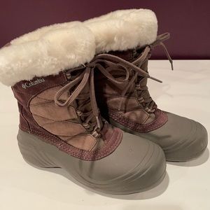 Columbia Sierra Summette Thermolite Winter Boots BL 1371-255 Womens Size 6 Brown